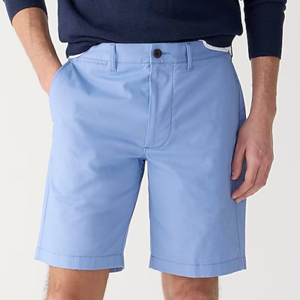 J. Crew 9" stretch chino short  in Dusty Periwinkle NWOT size 30/9